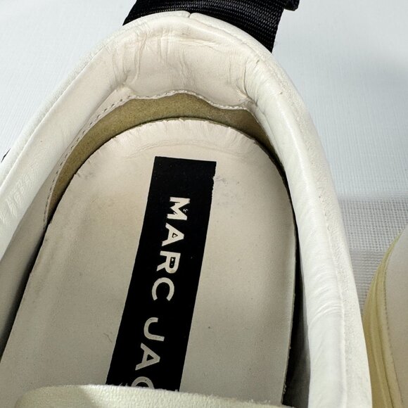 Marc Jacobs Women's Empire Love Embellished Leather Lace-Up Sneakers - Picture 14 of 14